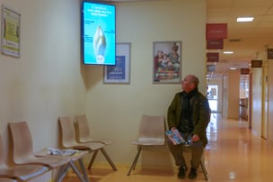 Ecran d'information en salle d'attente