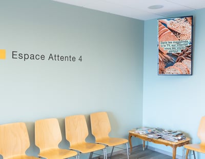 Ecran information salle attente médicale