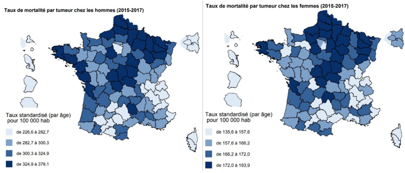 Carte DREES_mortalité_cancers