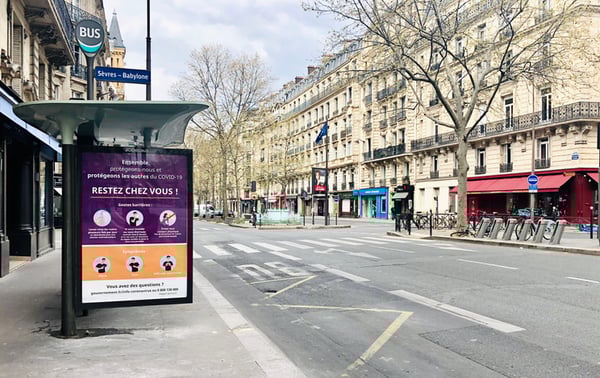 Publicite exterieure covid