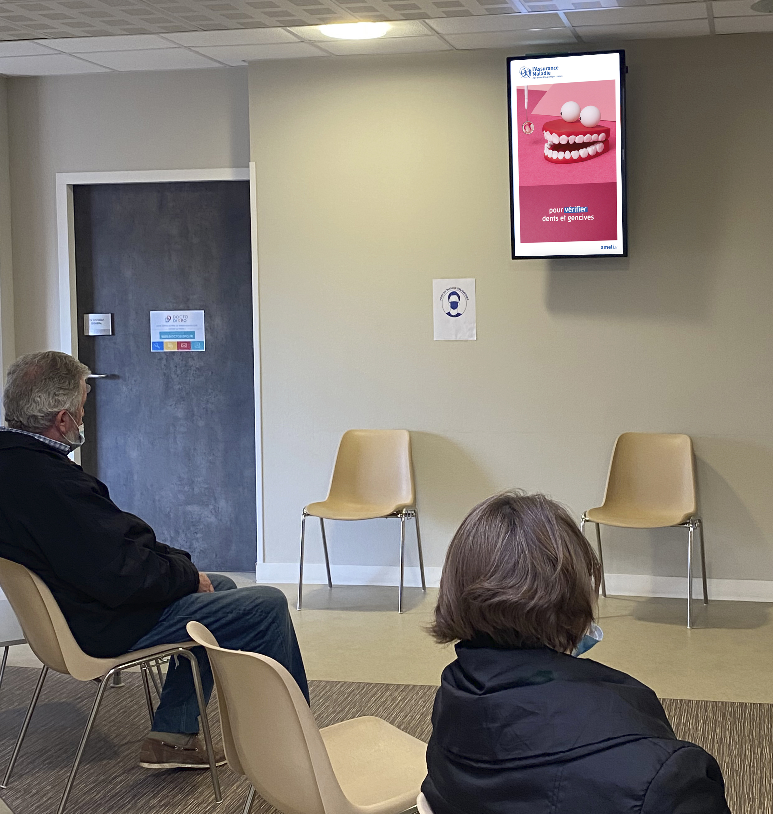 les écrans d'affichage en salle d'attente améliorent la prévention santé